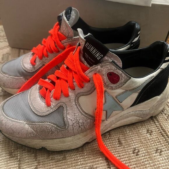 Golden Goose Deluxe Brand Multicolor Running Sole Sneakers Size 38 - Picture 4 of 11